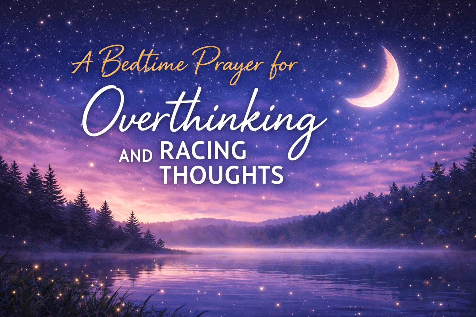 A Bedtime Prayer for Overthinking and Racing Thoughts