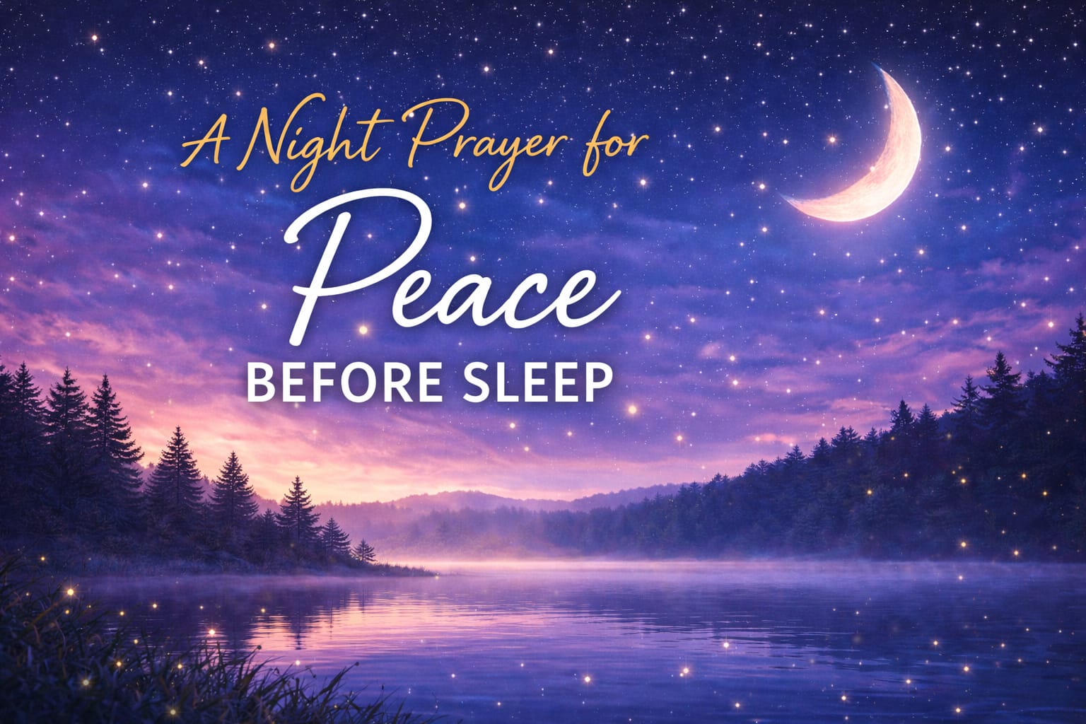 A Night Prayer for Peace Before Sleep